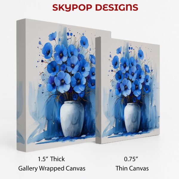 Blue Poppy Bouquet Art