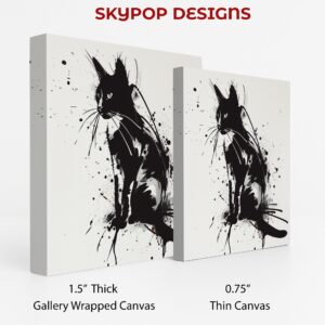 Black Cat Ink Art