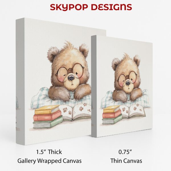 Bear Reading Book Art