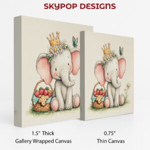 Baby Elephant Princess Art