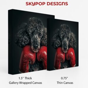 Boxing Poodle Art