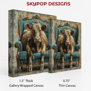 Cow Armchair Art