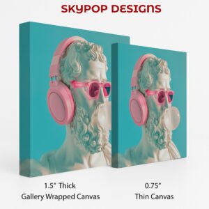 Classical Bust Headphones Art