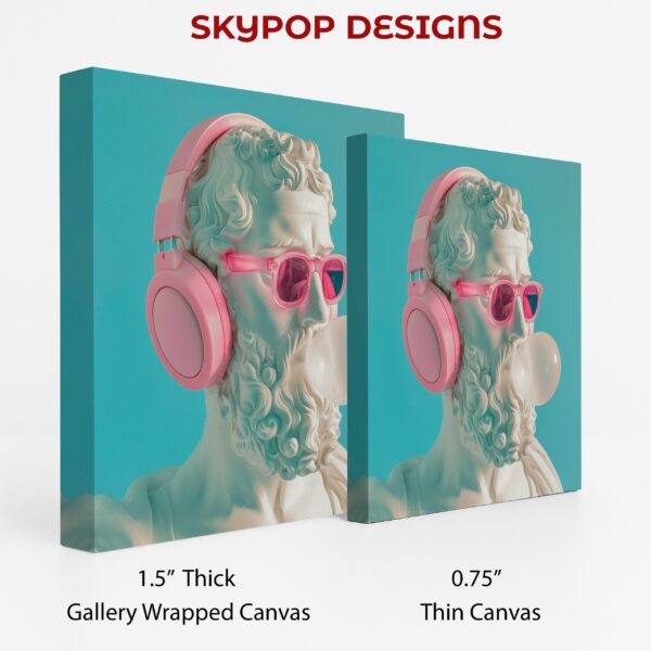 Classical Bust Headphones Art