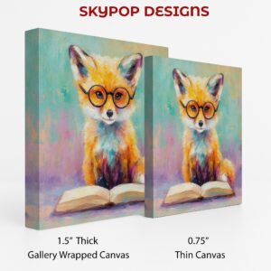 Fox Reading Glasses Art
