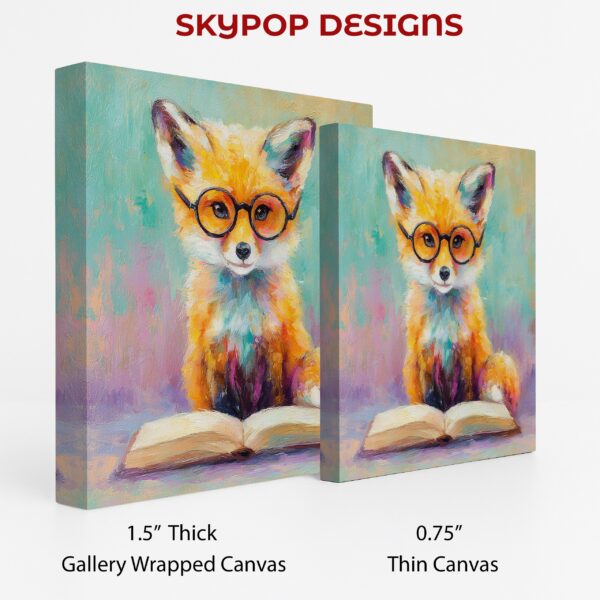 Fox Reading Glasses Art