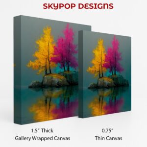 Colorful Island Trees Art
