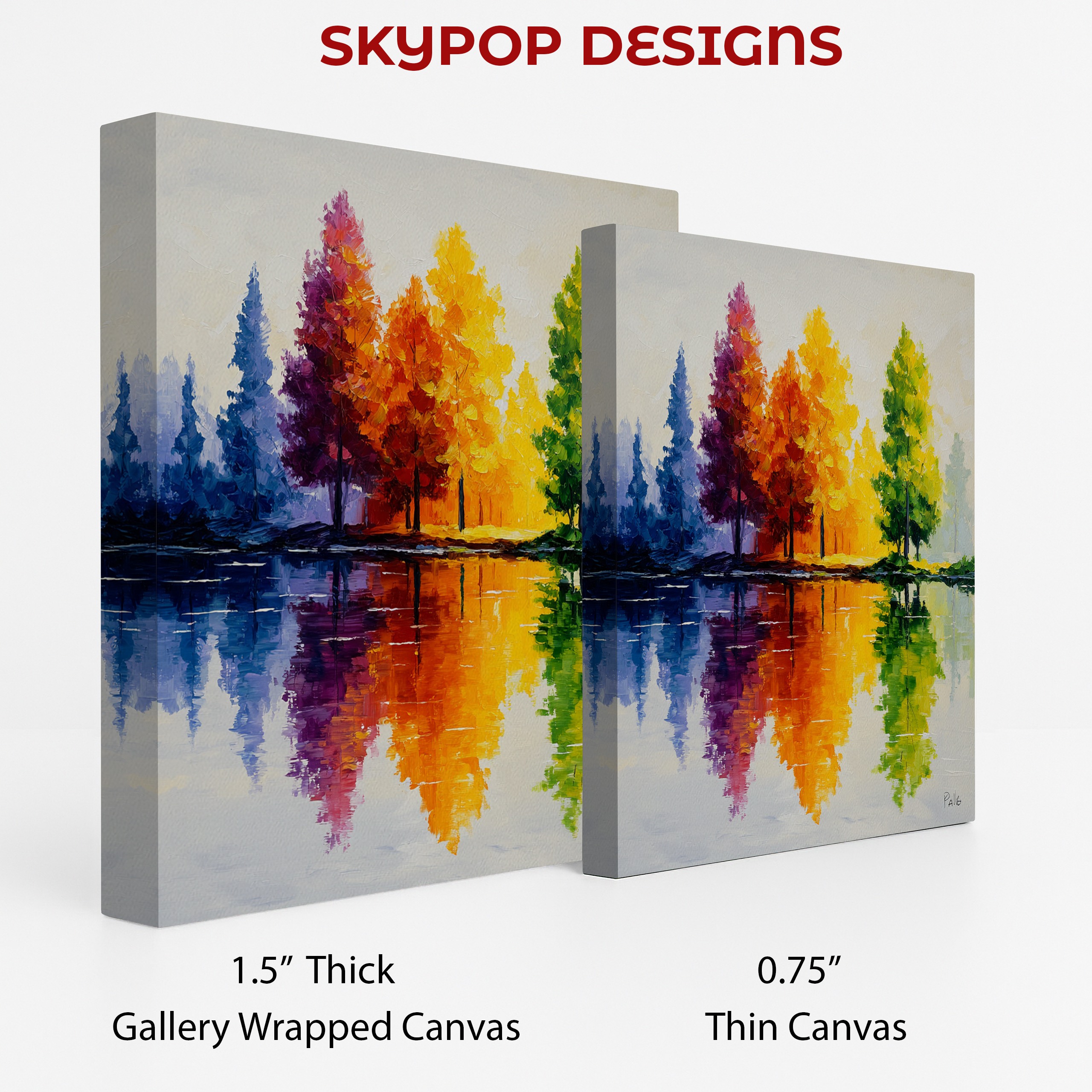 2.jpg Rainbow Forest Reflection Art