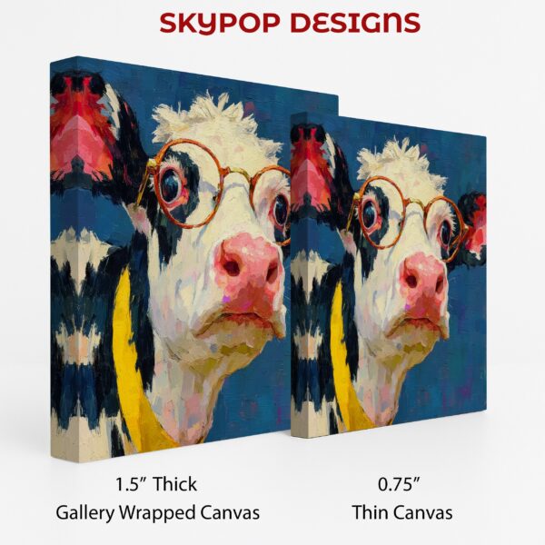 Cow with Glasses Art