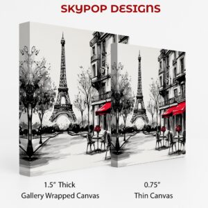Parisian Cafe Eiffel Tower Art