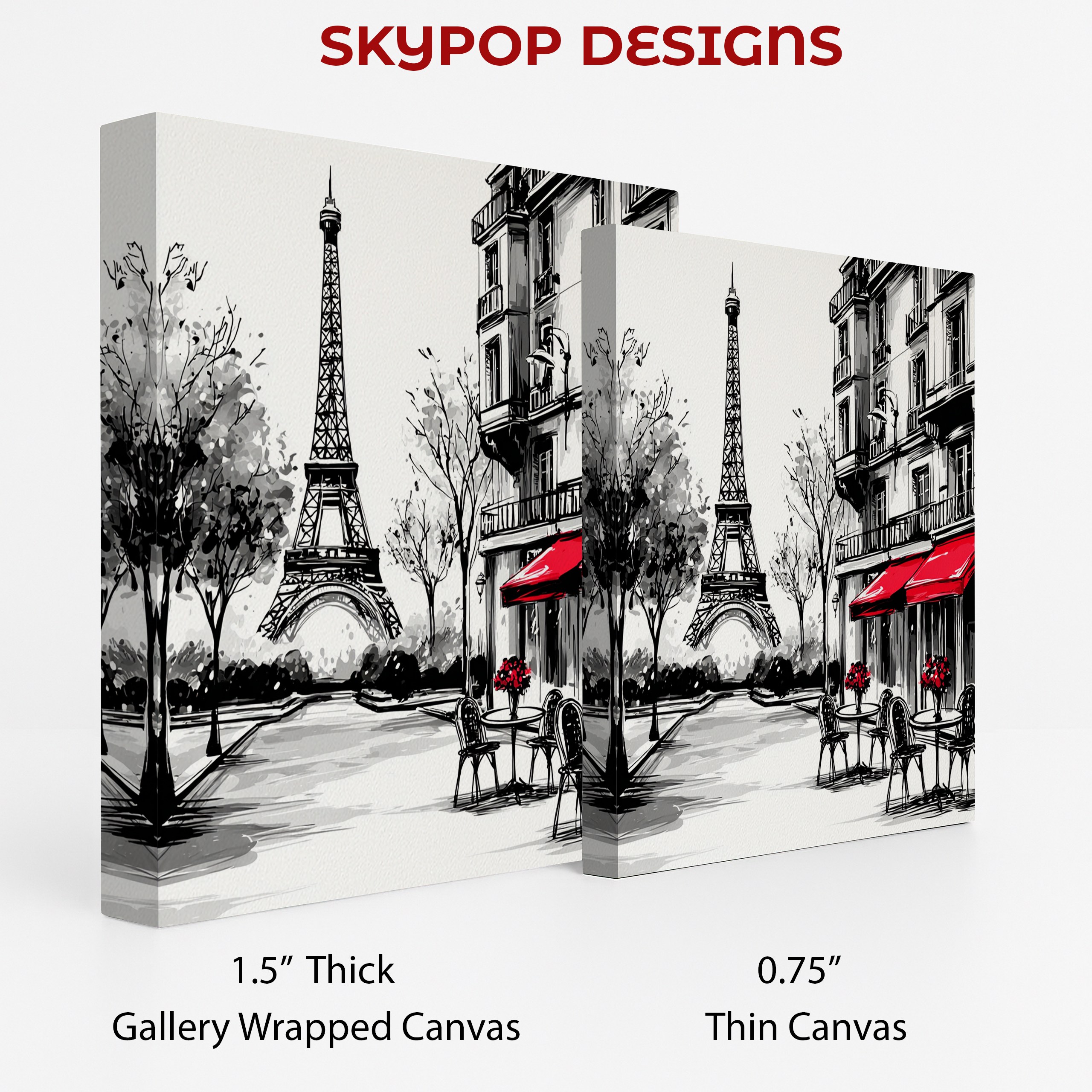 2.jpg Parisian Cafe Eiffel Tower Art