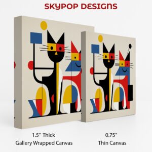 Geometric Cat Art