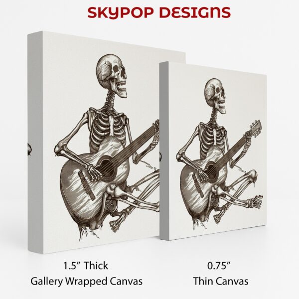 Skeleton Guitarist Art