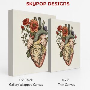 Blooming Heart Anatomy Art