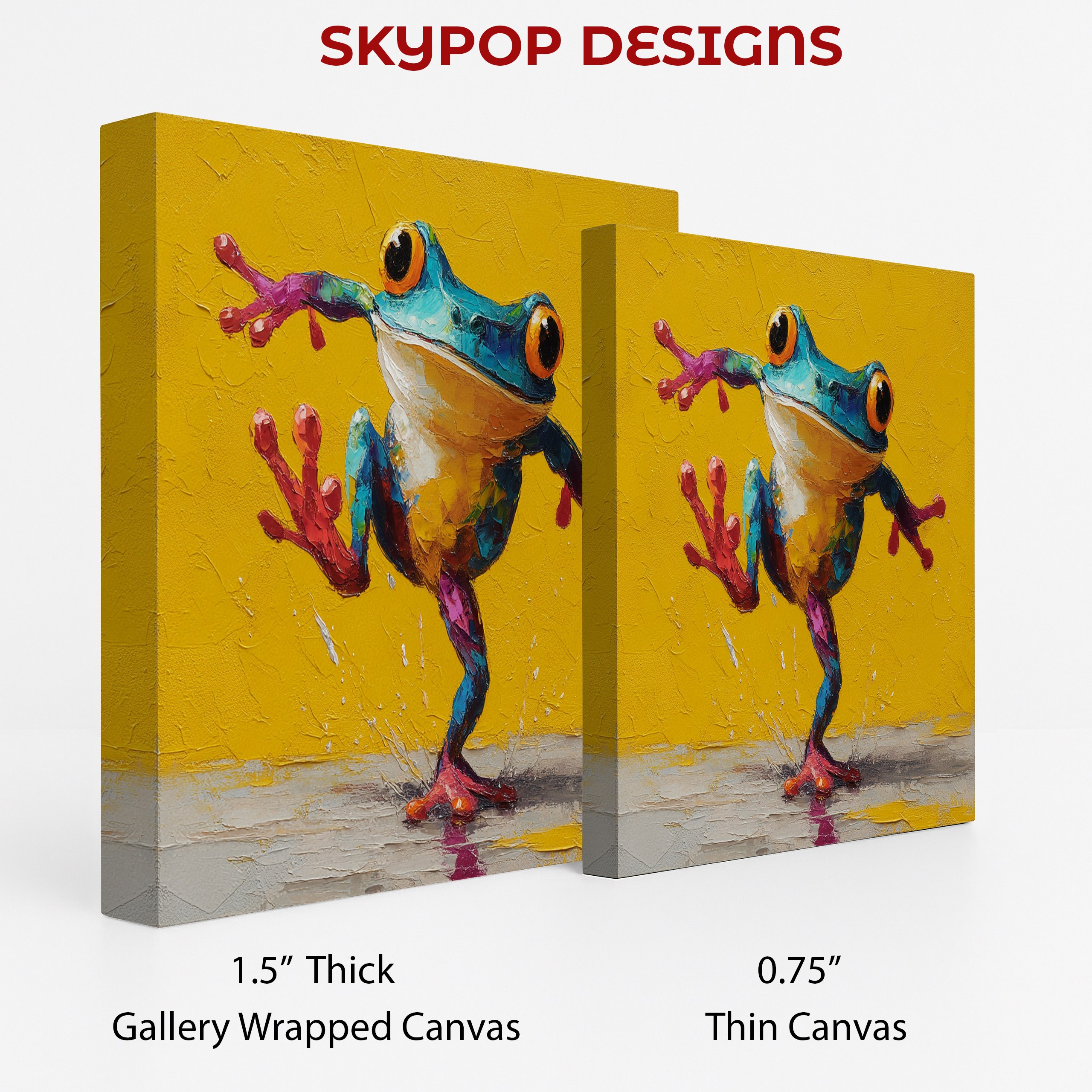 2.jpg Colorful Frog Art