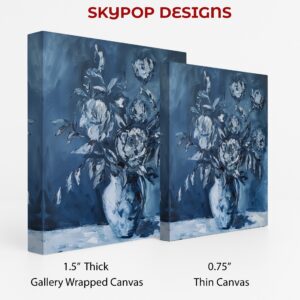 Blue Floral Vase Art