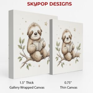 Sloth Reading Art