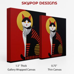 Geometric Cat Art