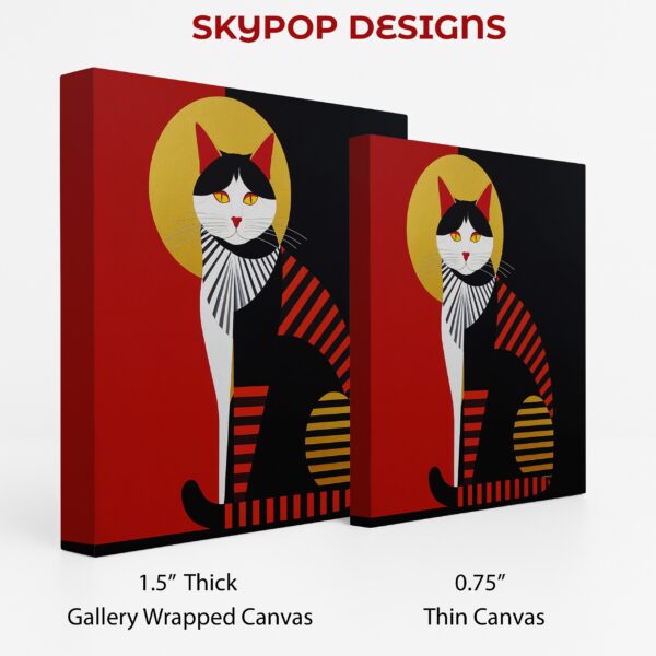 Geometric Cat Art
