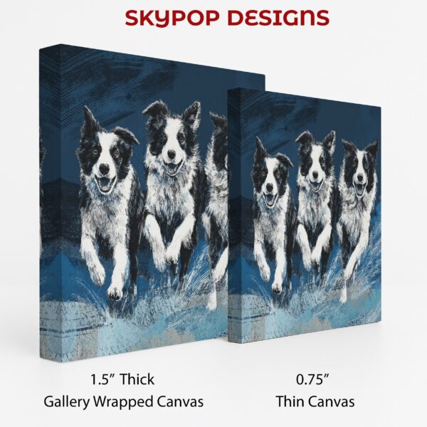 Border Collie Trio Art