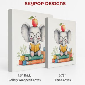 Elephant Reading Art
