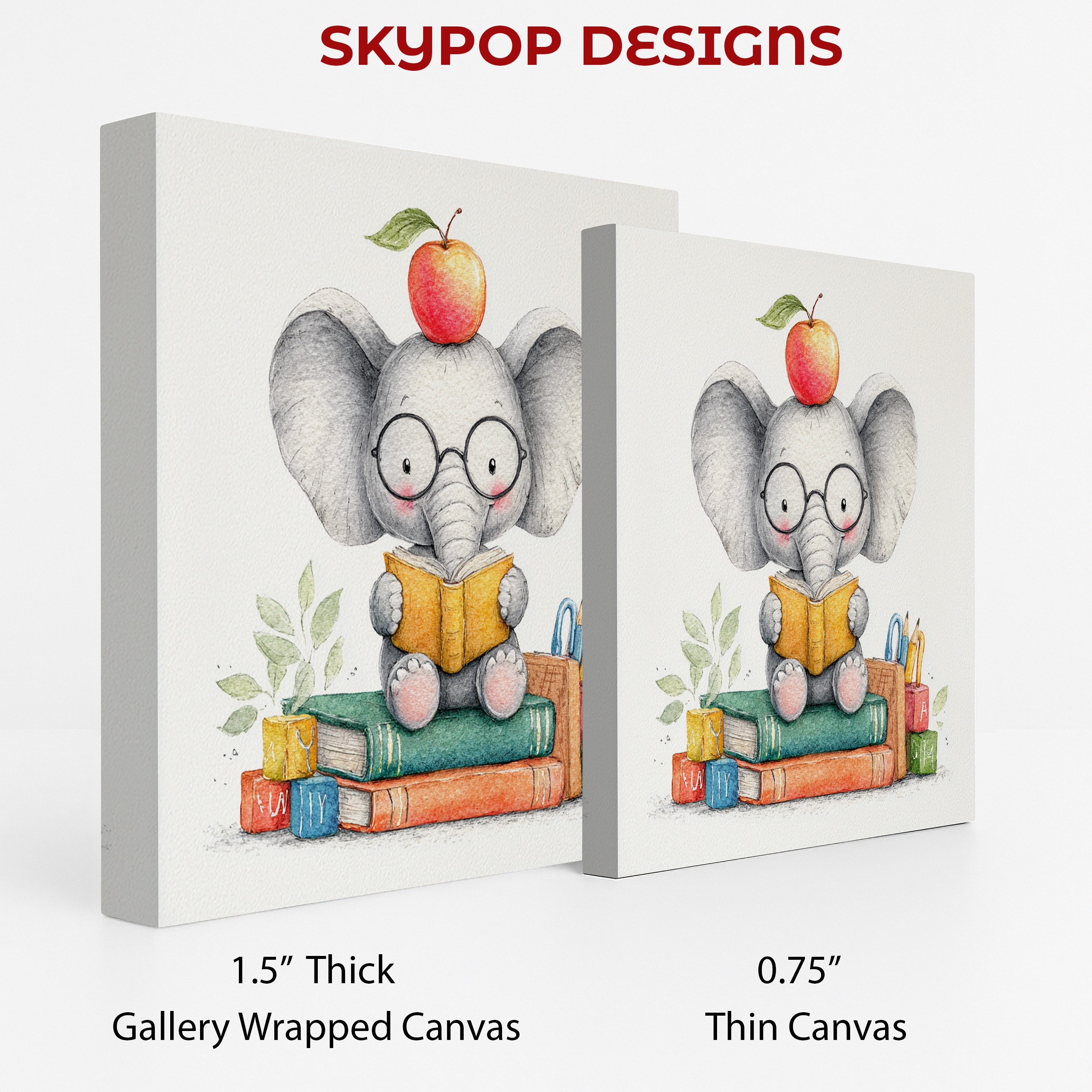 2.jpg Elephant Reading Art