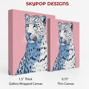 Blue Leopard Art