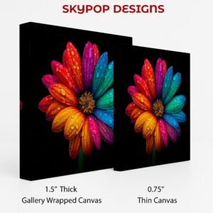 Rainbow Daisy Art