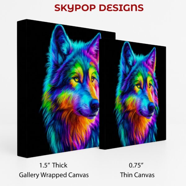 Colorful Wolf Art