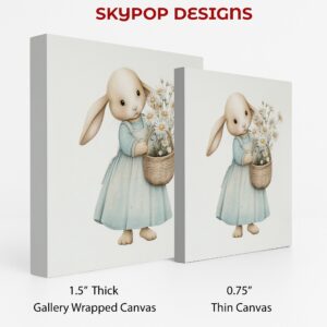 Bunny Daisy Basket Art