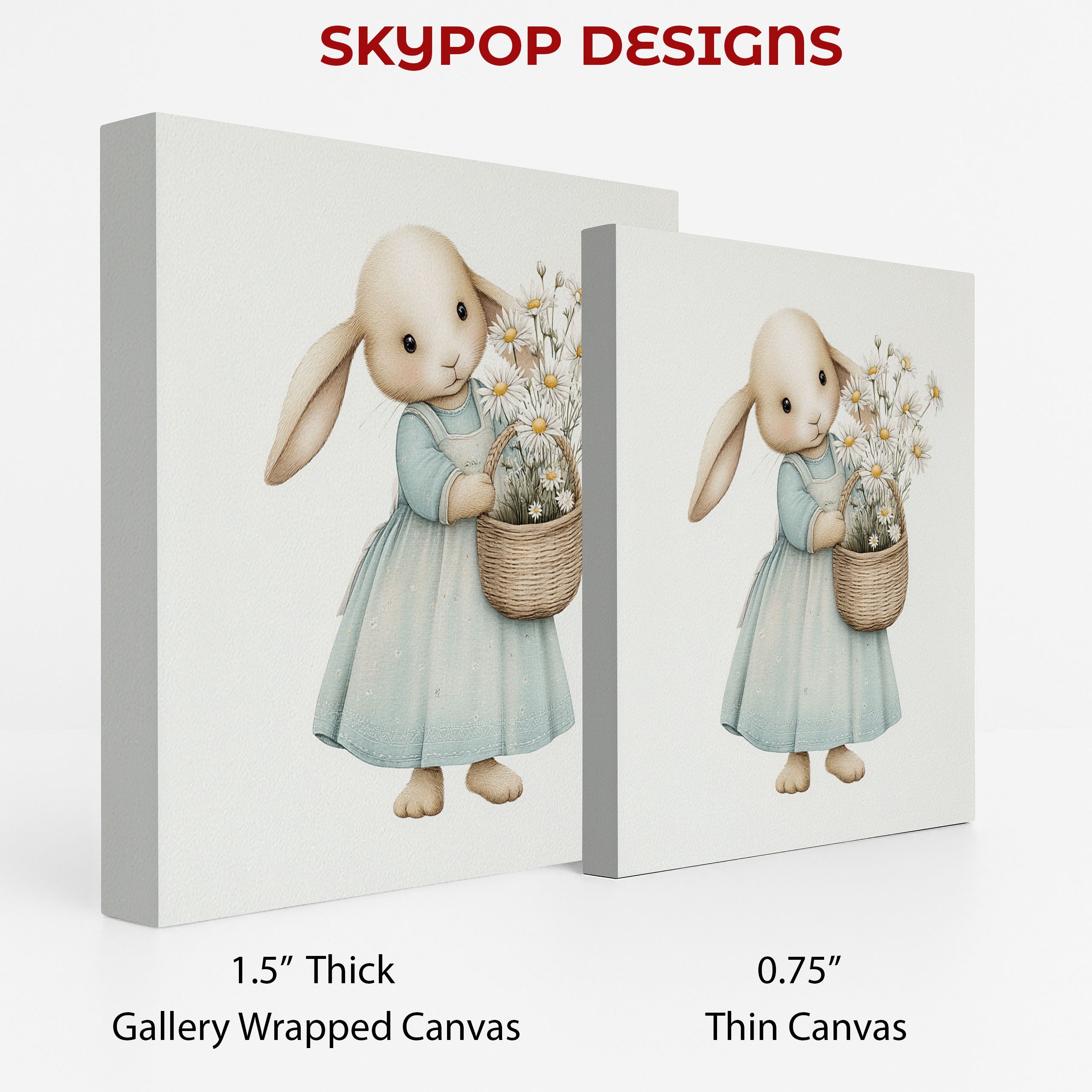 2.jpg Bunny Daisy Basket Art