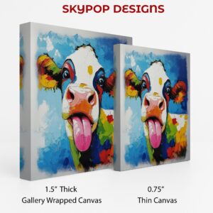 Colorful Cow Art