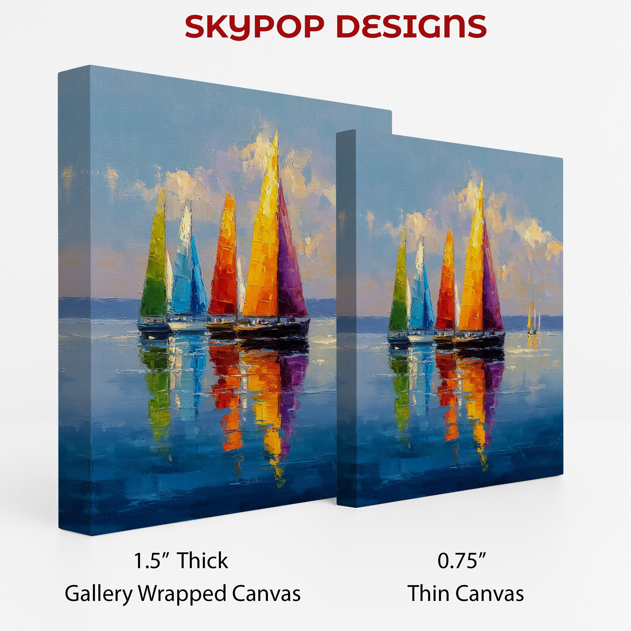 2.jpg Colorful Sailboats Art