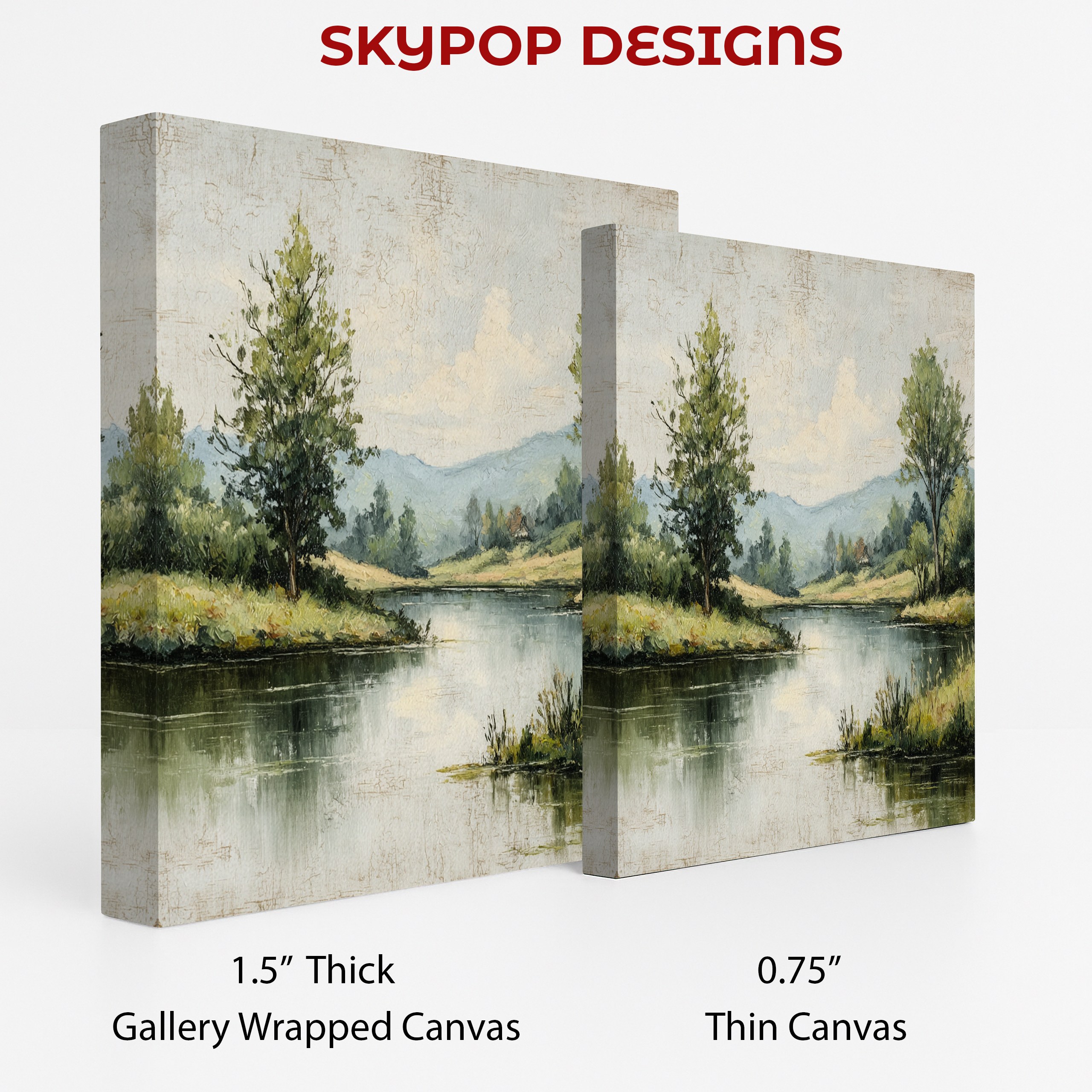 2.jpg Tranquil River Landscape Art