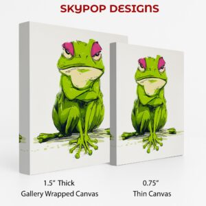 Grumpy Frog Art