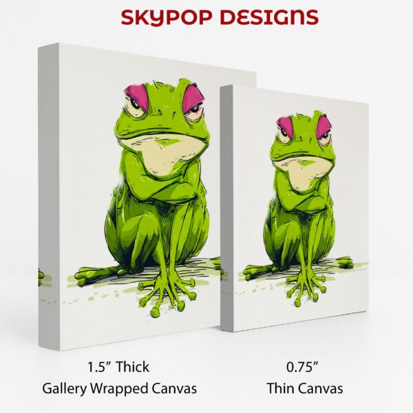 Grumpy Frog Art