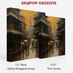 Rainy Day in Old Town Art