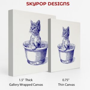 Kitten in Bowl Art