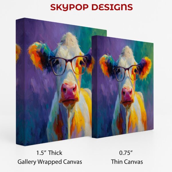 Cow with Glasses Art