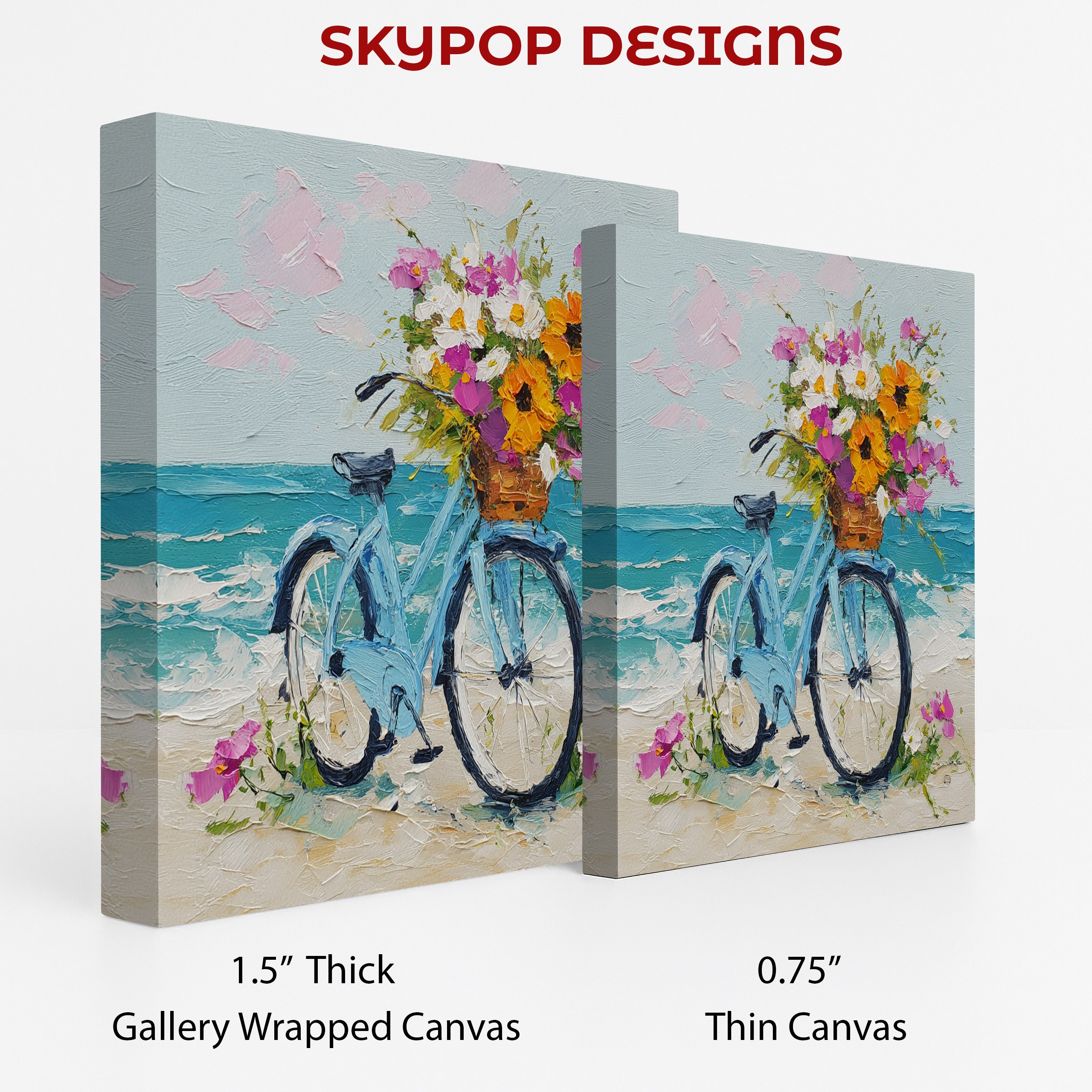 2.jpg Seaside Bicycle Bouquet Art