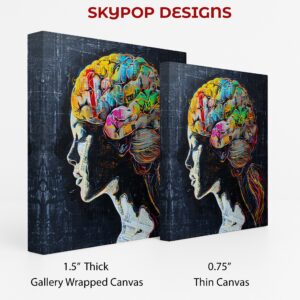 Colorful Brain Anatomy Art