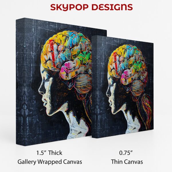 Colorful Brain Anatomy Art