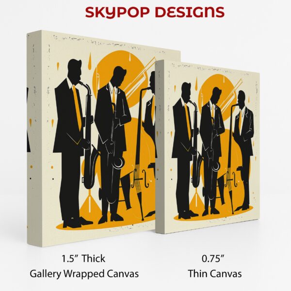 Jazz Trio Silhouette Art