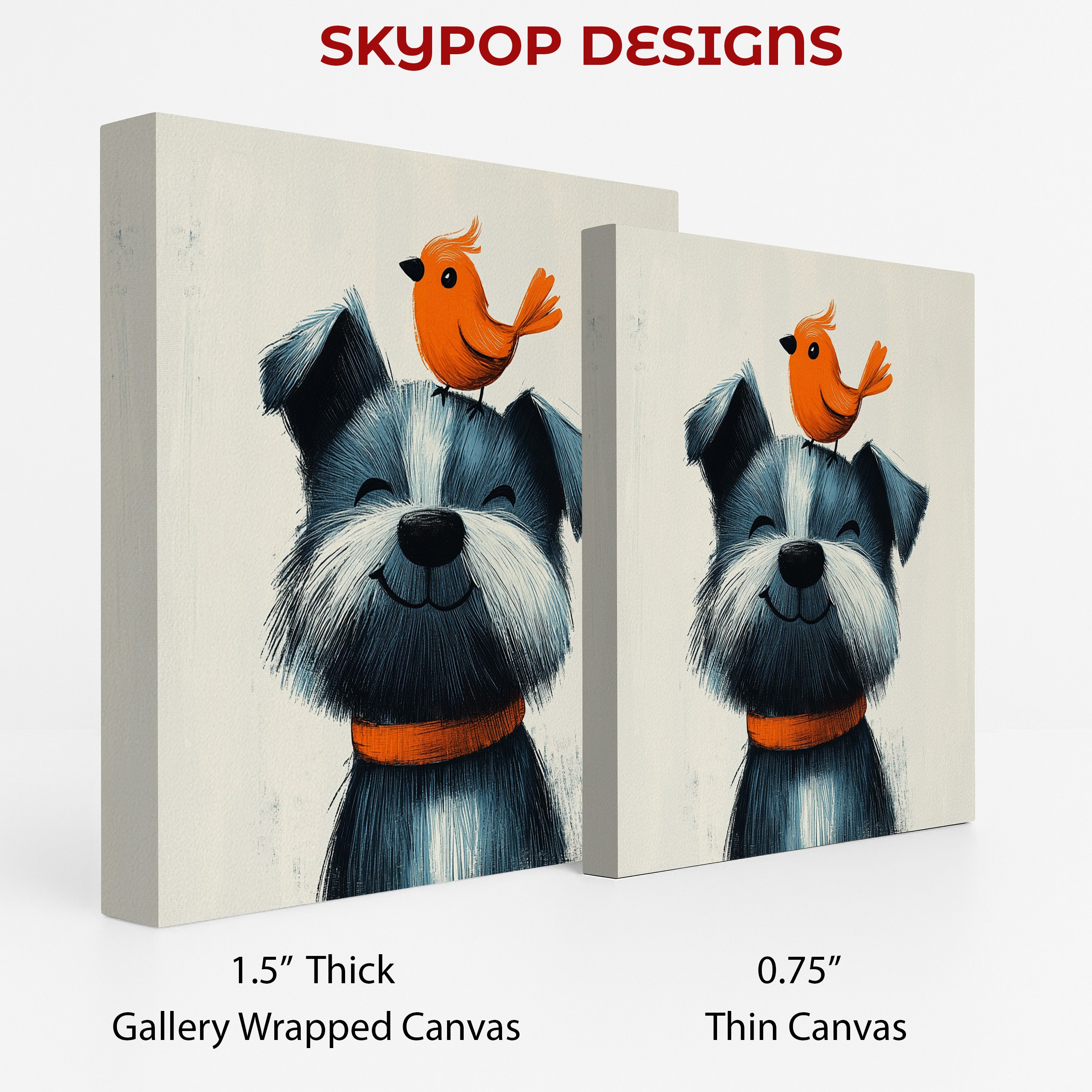 2.jpg Dog and Bird Friend Art