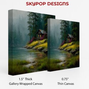 Lakeside Cabin Art