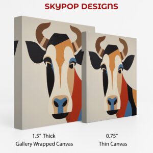Geometric Cow Art