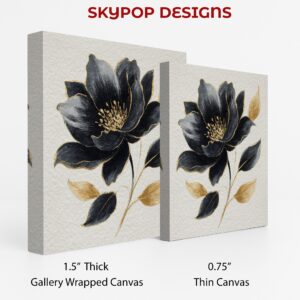 Black Gold Lotus Art