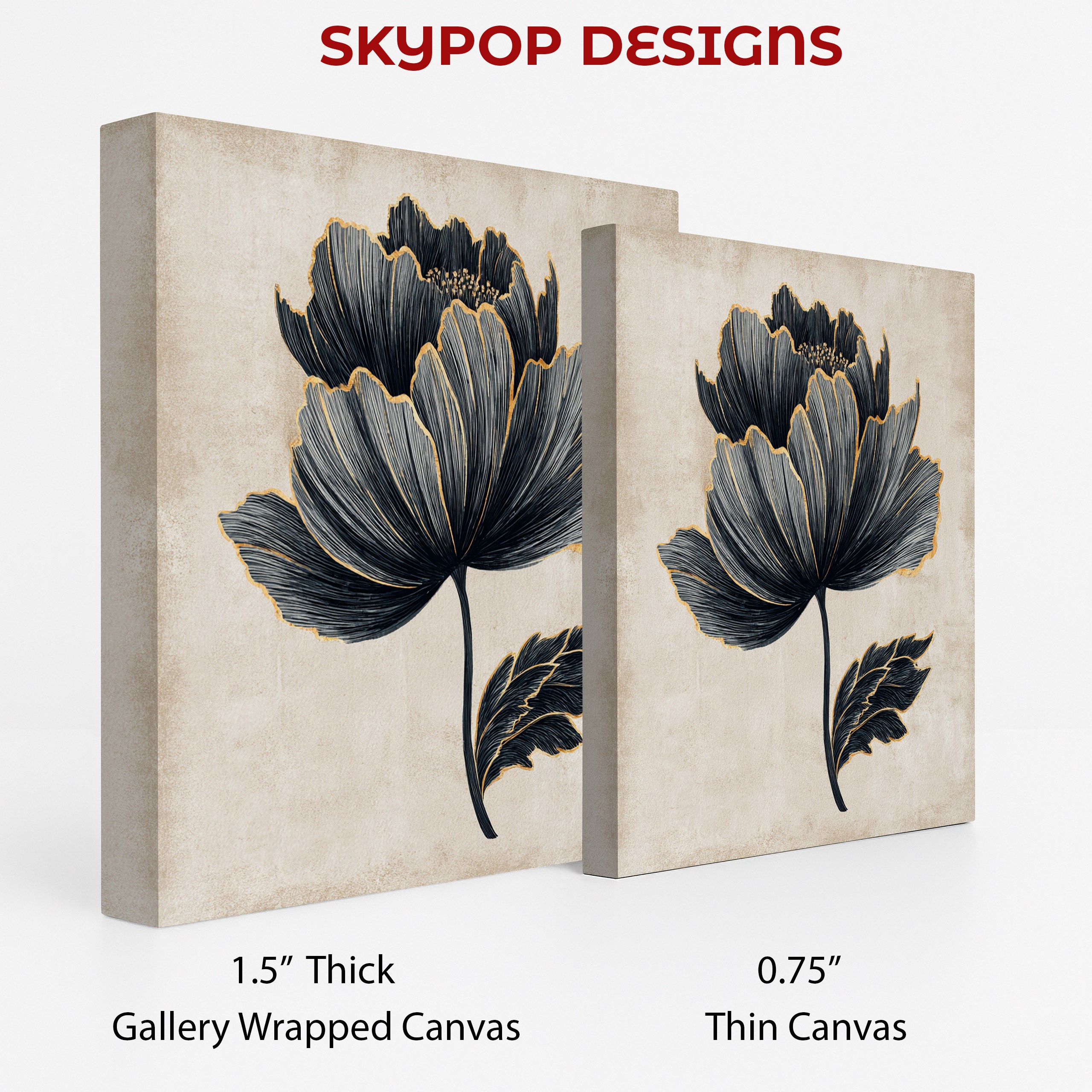 2.jpg Black Gold Peony Art