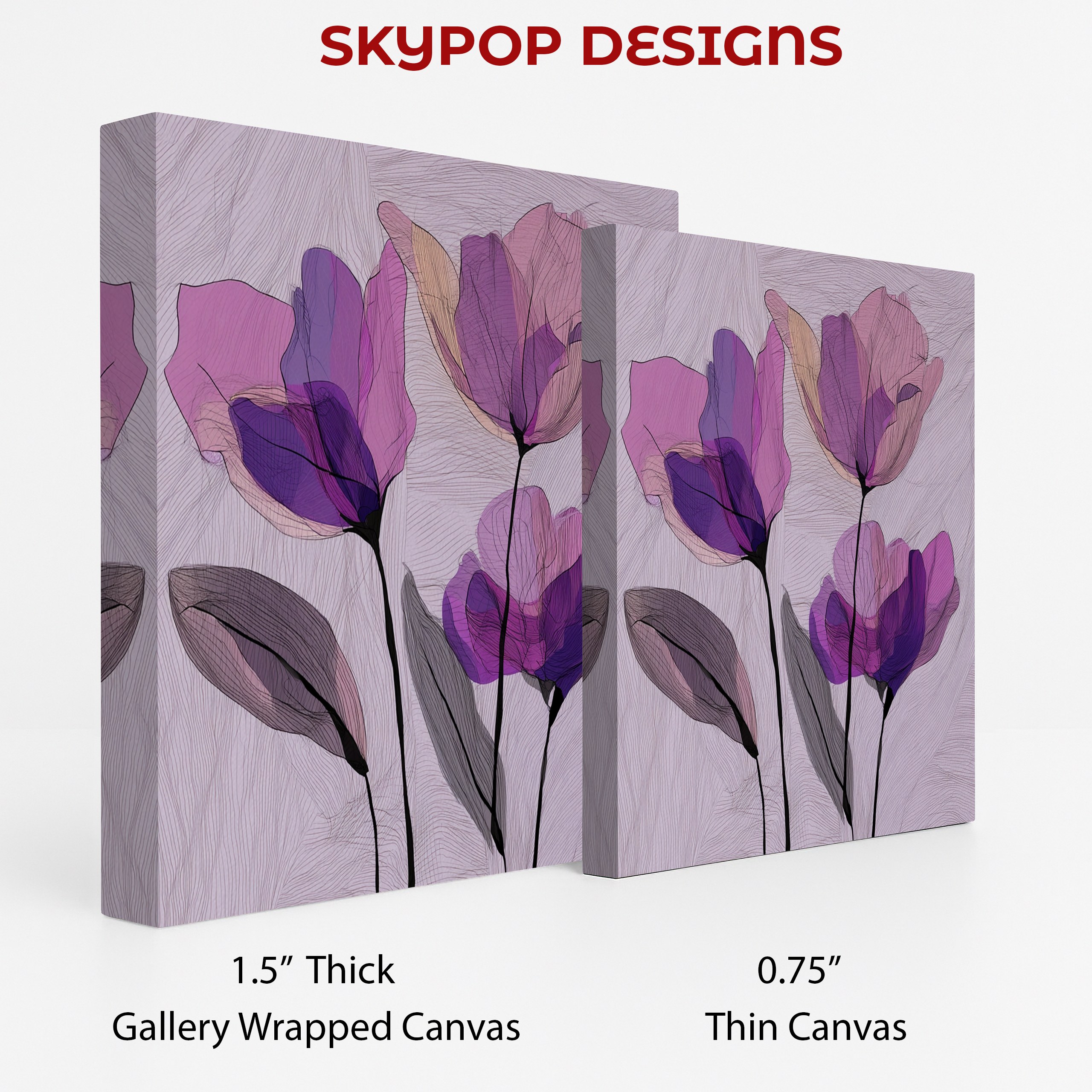 2.jpg Purple Tulip Art