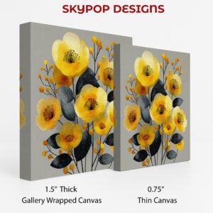 Yellow Poppy Bouquet Art